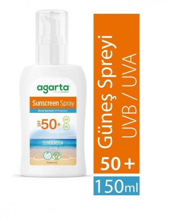 Agarta Güneş Losyonu Sprey Spf 50 Sunscream 150 ML