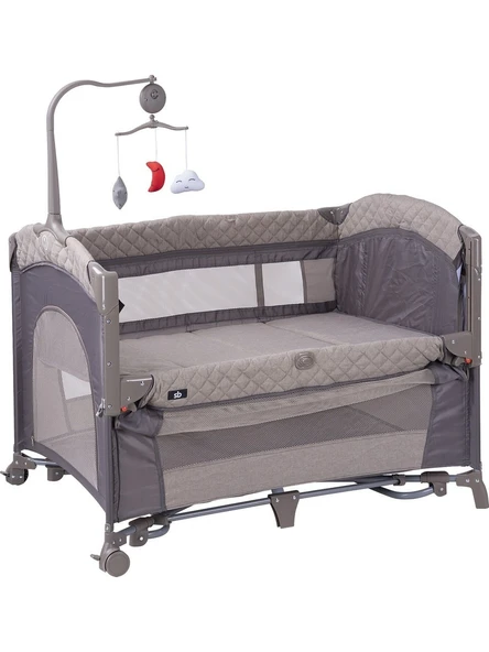 Sunny Baby Oslo Park Bej + Sünger Yatak 70x110 cm - Resim 5