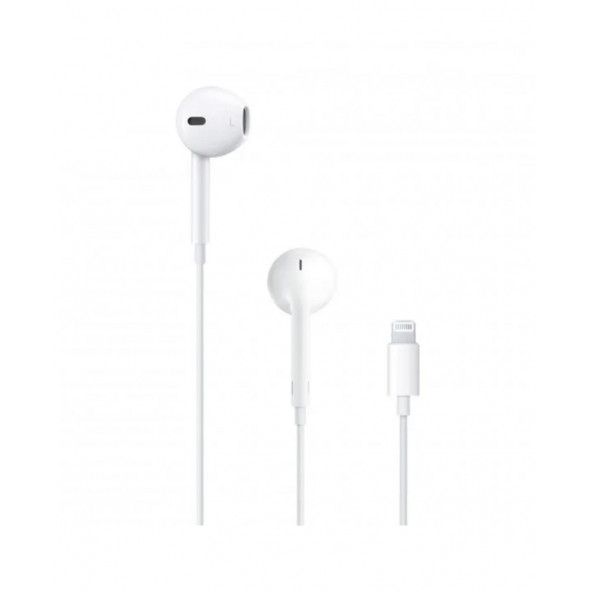 Apple Iphone Uyumlu Lightning Kablolu Mikrofonlu Kulak İçi Kulaklık Beyaz - 2