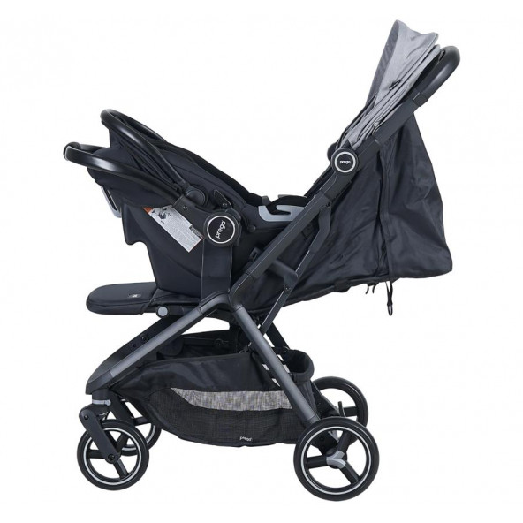 Prego 2026 Smart Fold Travel Bebek Arabası Gri - 6