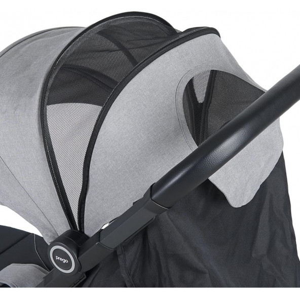 Prego 2026 Smart Fold Travel Bebek Arabası Gri - 7