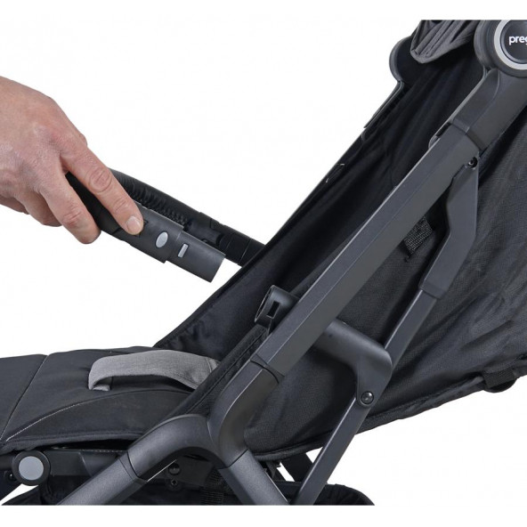 Prego 2026 Smart Fold Travel Bebek Arabası Gri - 9