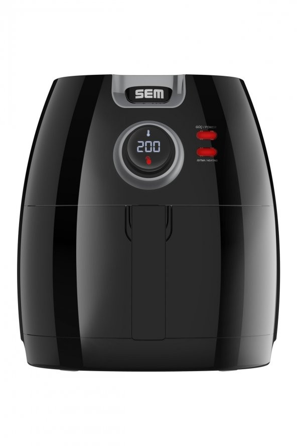 Sem Akıllı Aircook Yağsız Kızartma Sıcak Hava Fritöz - Airfryer 8 Program SC301