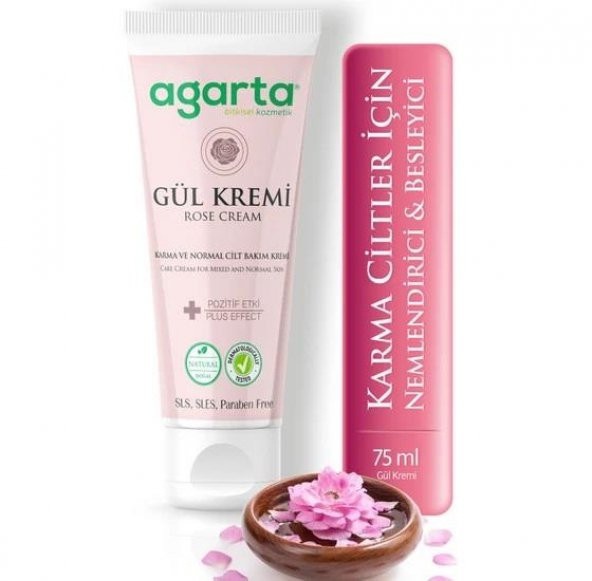 Agarta Cilt Kremi Gül Özlü Karma Normal 75 Ml