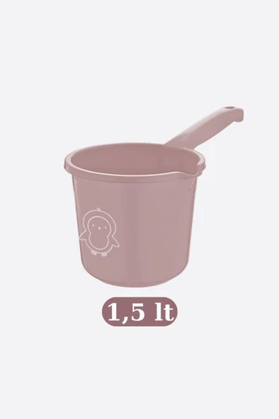 Flosoft Bebek Banyo Maşrapası, Uzun Saplı Oluklu Çok Amaçlı Maşrapa 1,5 litre - 5