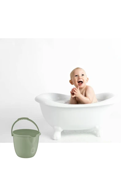 Flosoft Bebek Banyo Kovası, Saplı Oluklu Çok Amaçlı Kova 13 litre - Resim 12