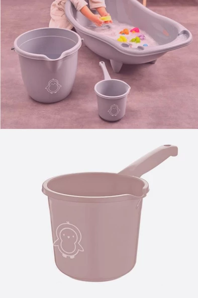 Flosoft Bebek Banyo Maşrapası, Uzun Saplı Oluklu Çok Amaçlı Maşrapa 1,5 litre - 4