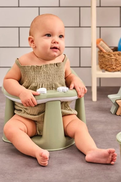 Flosoft Kaymaz Vakum Ayaklı Bebek Banyo Oturağı & Mama Oturağı 2in1 - 6