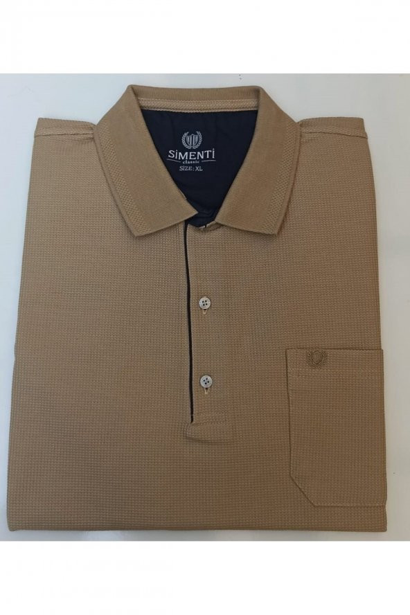 Polo Yaka Rahat Kalıp Pamuklu T-shırt - Resim 2