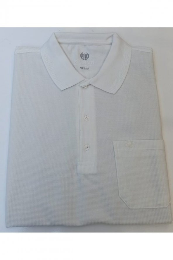 Polo Yaka Rahat Kalıp Pamuklu T-shırt - Resim 5