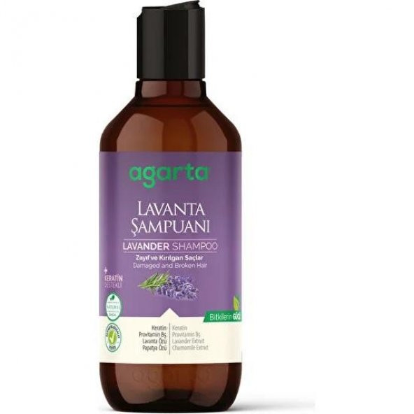 Agarta Şampuan Lavanta Özlü Zayıf Kırılgan Saçlar 400 Ml