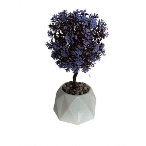 Yapay Çiçek Ağaç 10 cmX10 cm X 24 cm Boyutlarında - 2