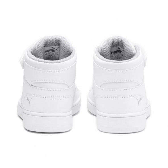 Puma Rebound Layup SL V Çocuk Ayakkabı Siyah 37048802 Beyaz - 3