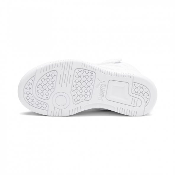 Puma Rebound Layup SL V Çocuk Ayakkabı Siyah 37048802 Beyaz - 4