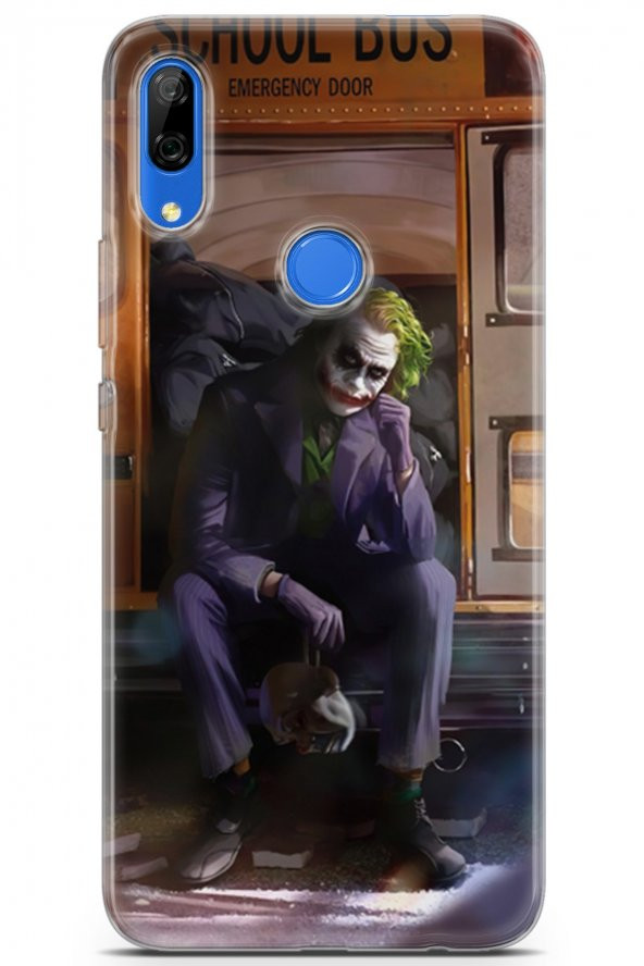 Huawei Y9 Prime 2019 Uyumlu Kılıf Supers 05 Joker Poster Koruma Kılıfı Mor
