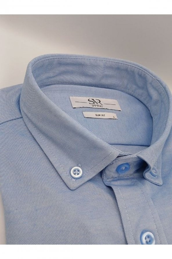 UZUN KOL SLIM FIT ÖRME GÖMLEK - Resim 5