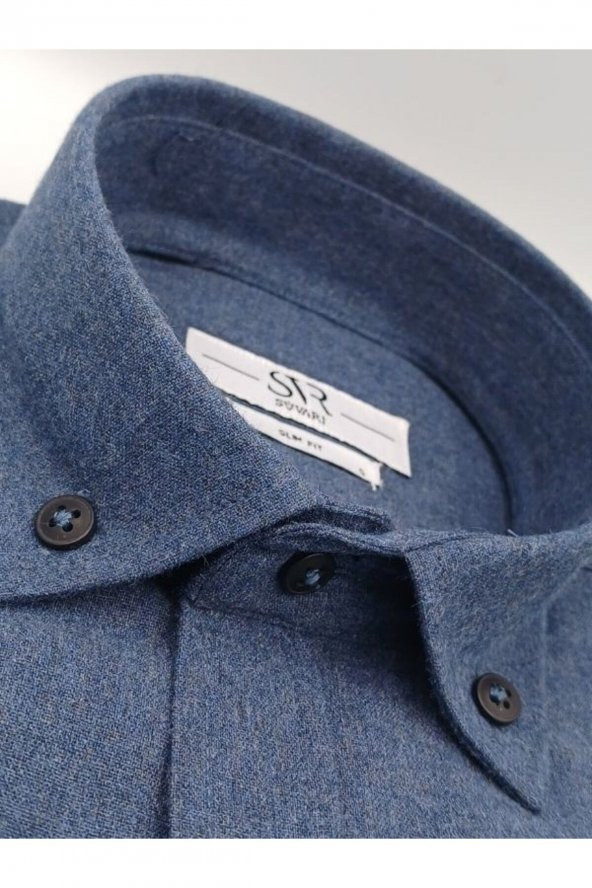 FLANEL SLIM UZUN KOLLU GÖMLEK - 7