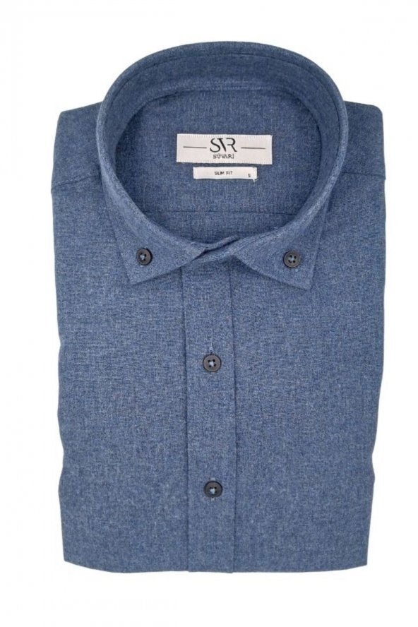 FLANEL SLIM UZUN KOLLU GÖMLEK - 8