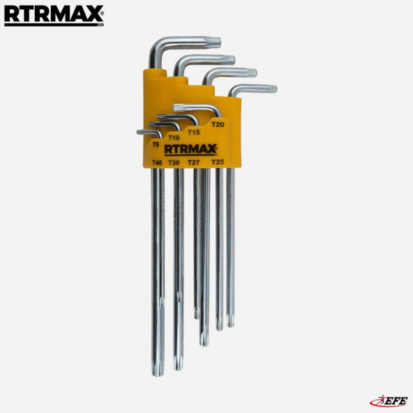 RTRMAX Uzun Torx Allen Anahtar Takımı 8li RH03854