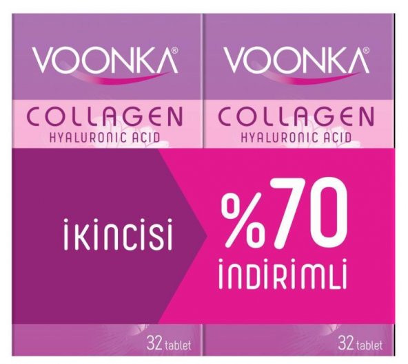 Voonka Collagen Hyaluronic Acid 32 + 32 Tablet