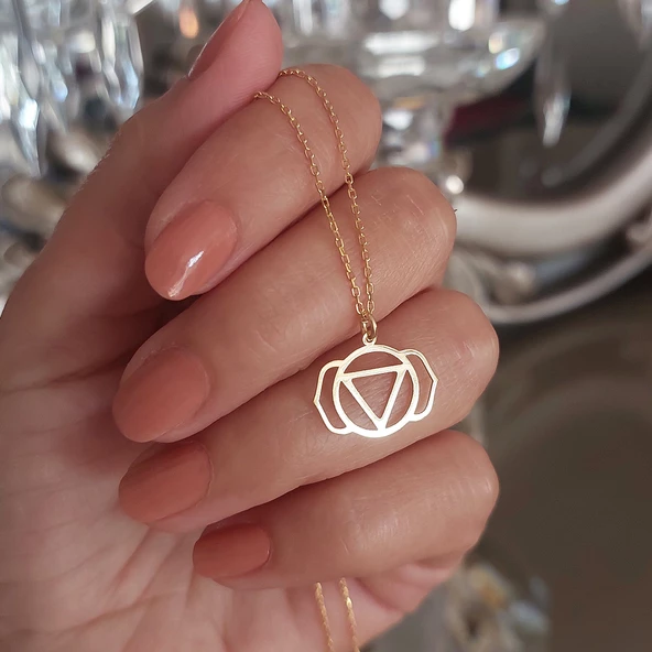 Vaoov 925 Ayar Gümüş Üçüncü Göz Çakra Kolye ürün görseli