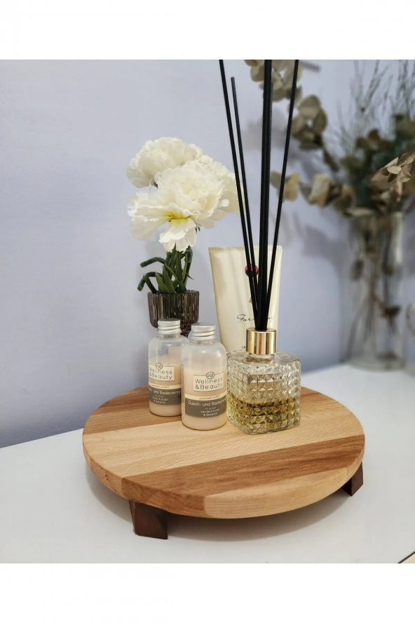 Yuvarlak Ayaklı Sunum Tahtası 26 cm - 4