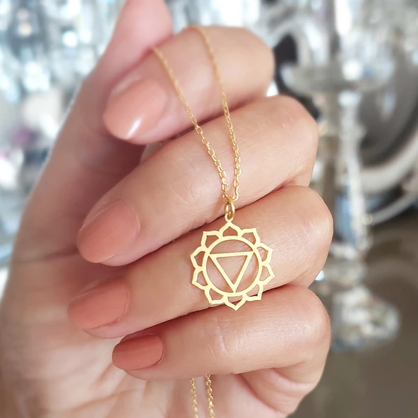 Vaoov 925 Ayar Gümüş Solar Plexus Çakrası Kolye ürün görseli