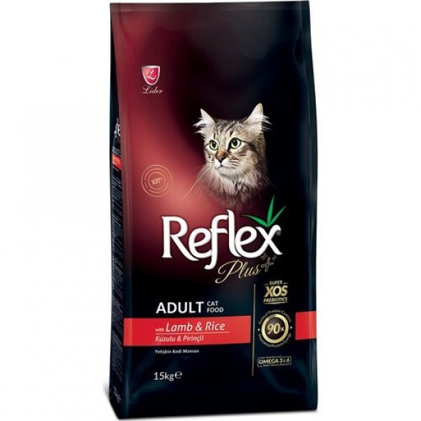 Reflex Plus Kuzu Etli Yetişkin Kedi Maması 15 KG