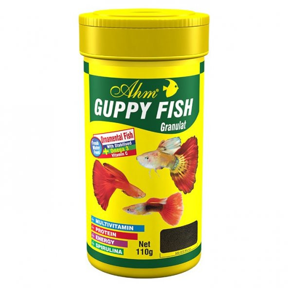Ahm Guppy Fish Granulat 250 Ml