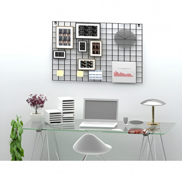 DEKORATİF TEL PANO METAL FOTOĞRAFLIK ÇOK AMAÇLI DUVAR ÇERÇEVESİ - 4