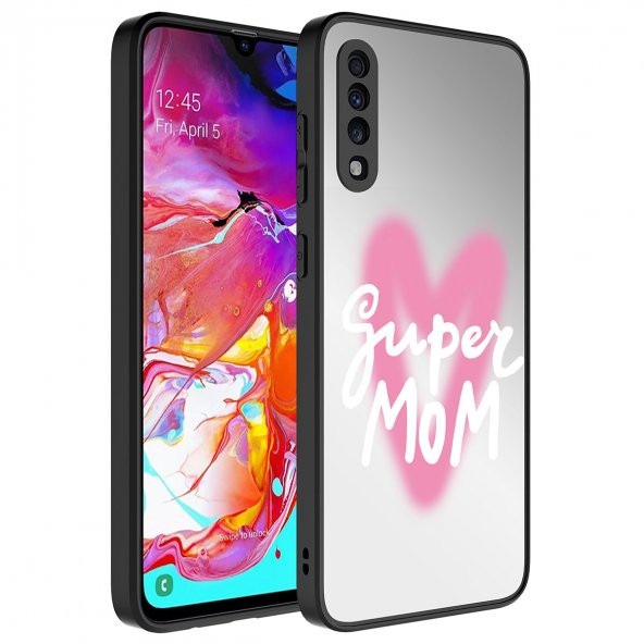 Galaxy A50 Kılıf Aynalı Desenli Kamera Korumalı Parlak Mirror Kapak