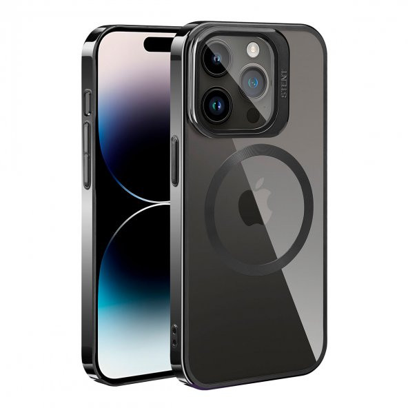Apple iPhone 14 Pro Max Uyumlu Kılıf Magsafe Wireless Şarj Özellikli Standlı Klon Kapak - 2