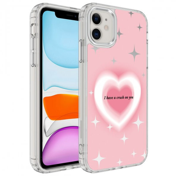 Apple iPhone 11 Kılıf Airbagli Parlak Tasarımlı Desenli Mimbo Kapak - 2