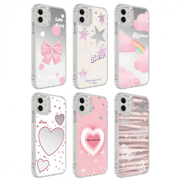 Apple iPhone 11 Kılıf Airbagli Parlak Tasarımlı Desenli Mimbo Kapak - 3