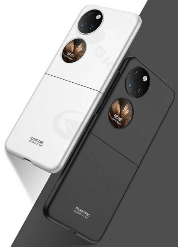 Huawei P50 Pocket Kılıf Korumalı Sert Plastik Kıpta Kapak - 4