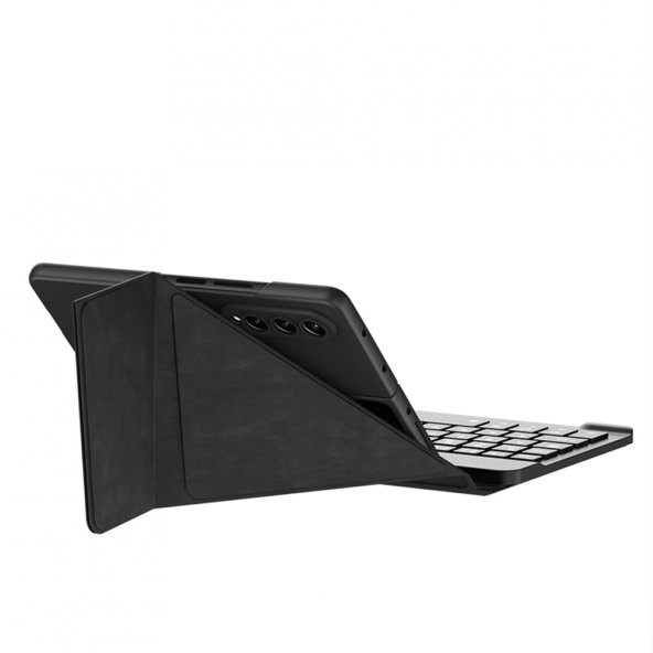 Samsung Galaxy Z Fold 4 Kılıf Standlı Bluetooth Klavyeli Zore Kıpta Keyboard Set Kılıf - 5