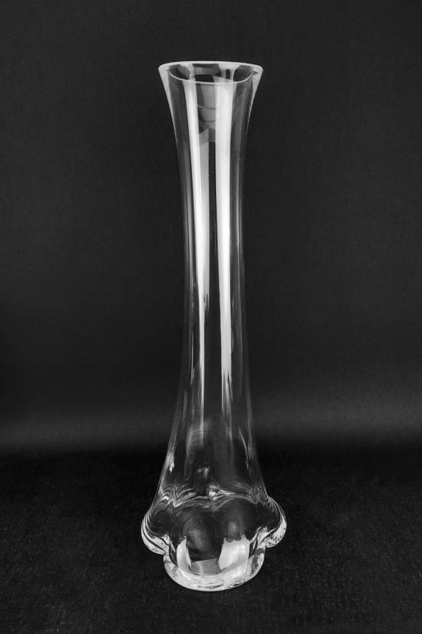 Digithome Fil Ayağı Cam Dekoratif Vazo 60 Cm