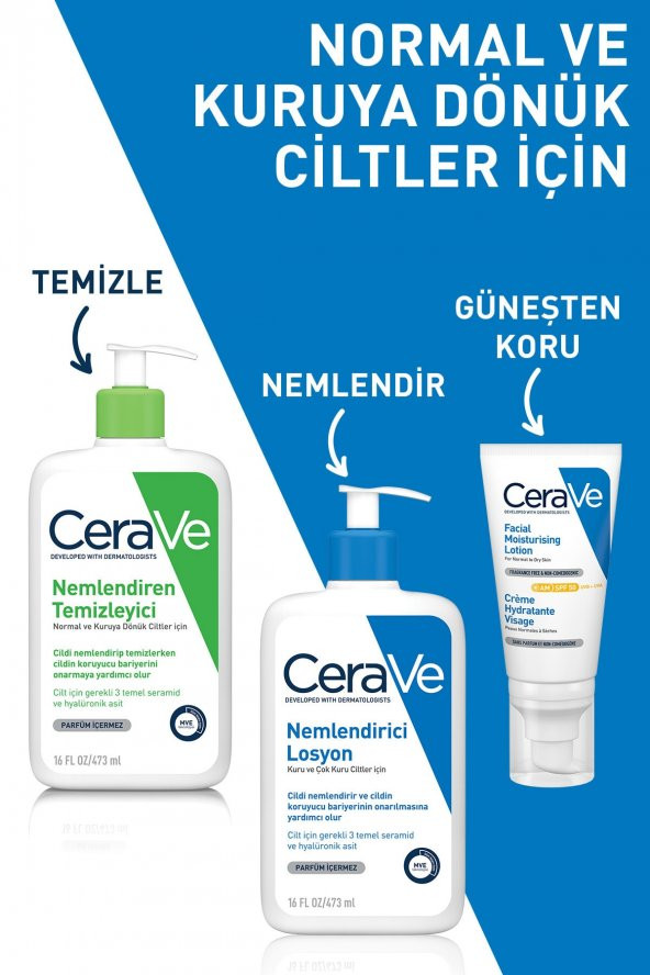 Cerave Nemlendiren Temizleyici Seramid&hyalüronik Asit Kuru & Normal Ciltler Yüz Vücut 473 ml - 5