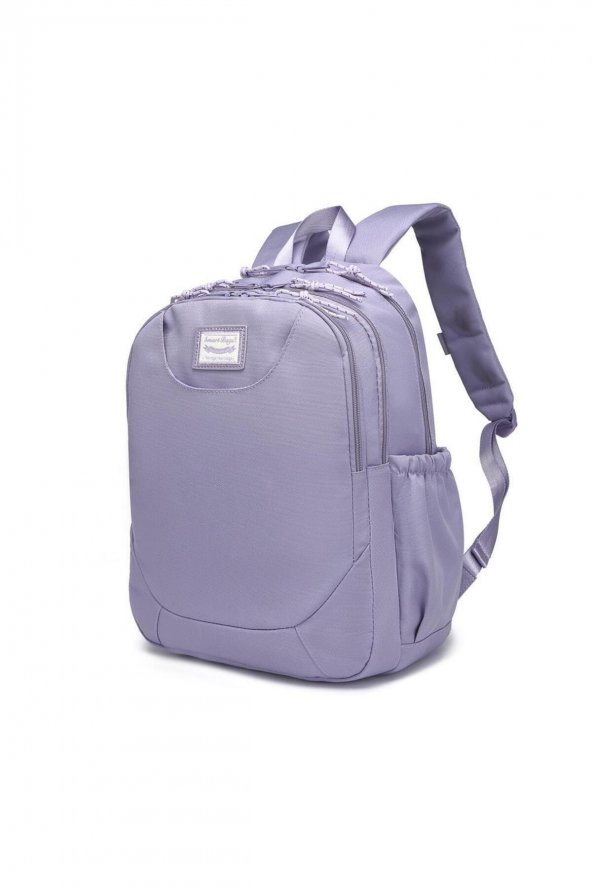 Bagacar Smart Bag 3199 Okul ve Günlük Laptop Bölmeli Sırt Çantası Eflatun