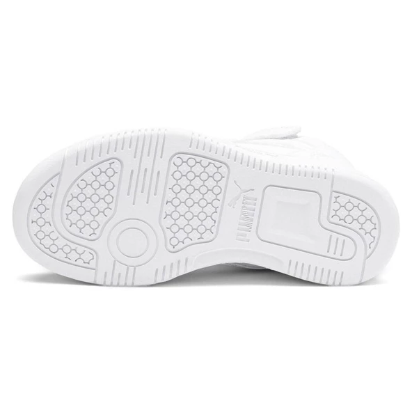 Puma Rebound Layup Sl V Ps Çocuk Beyaz Sneaker Ayakkabı 37048802 - 4