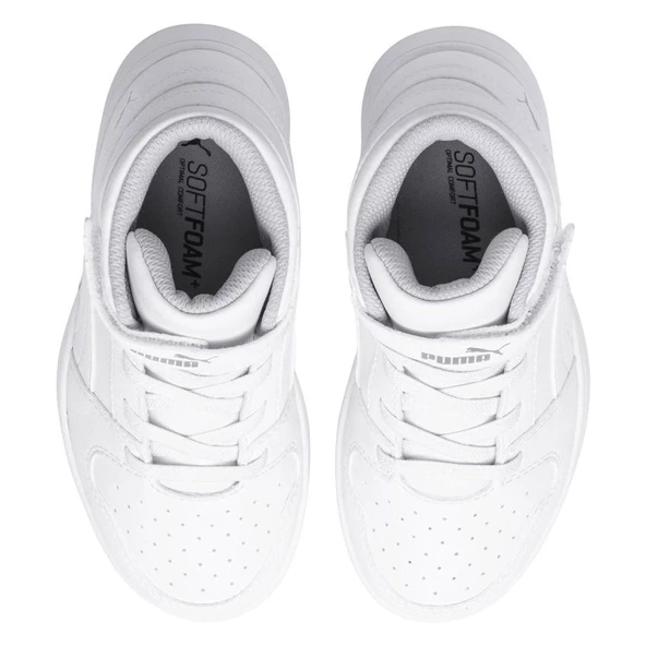Puma Rebound Layup Sl V Ps Çocuk Beyaz Sneaker Ayakkabı 37048802 - 3