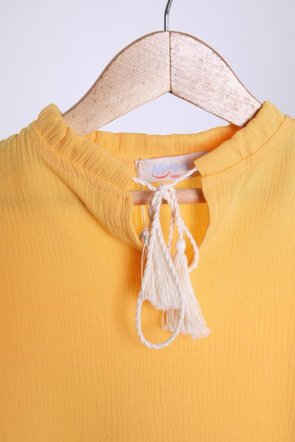 Babyhola Pamuk Bluz Ekose Pantolon Kız Çocuk Salaş Takım 1153 - 7