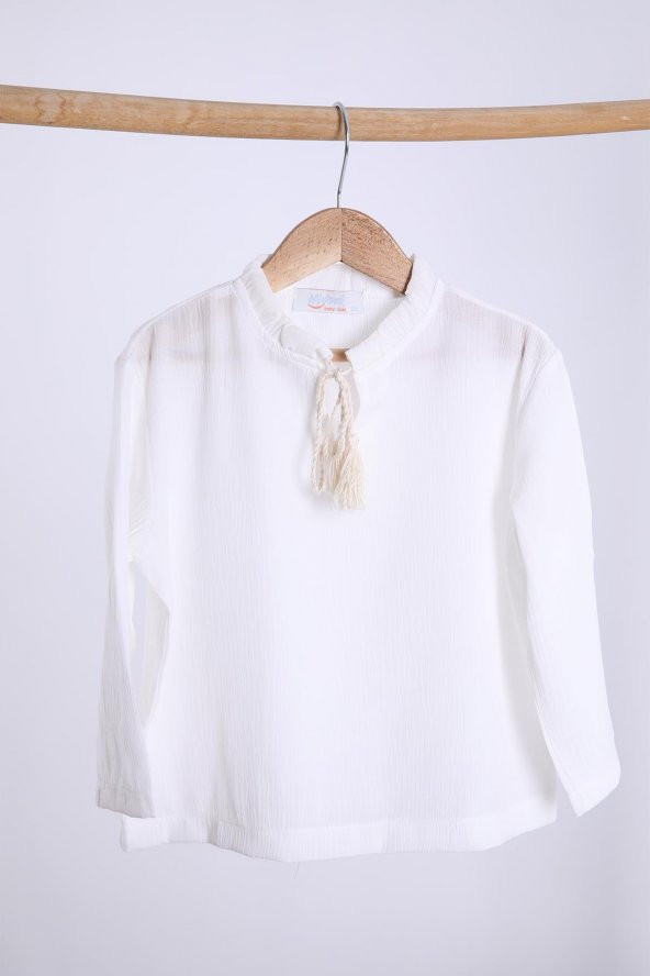 Babyhola Pamuk Bluz Ekose Pantolon Kız Çocuk Salaş Takım 1153 - 11