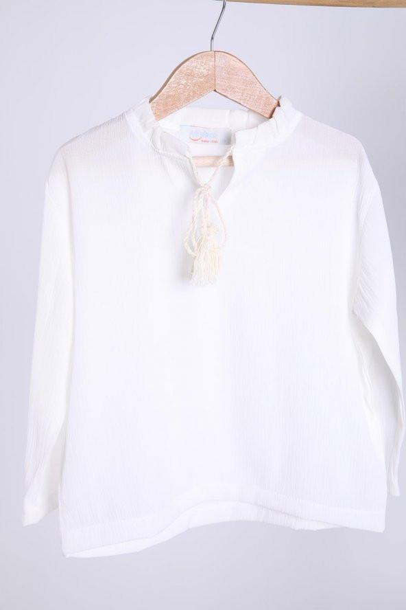 Babyhola Pamuk Bluz Keten Pantolon Kız Çocuk Salaş Takım 1112 - 6