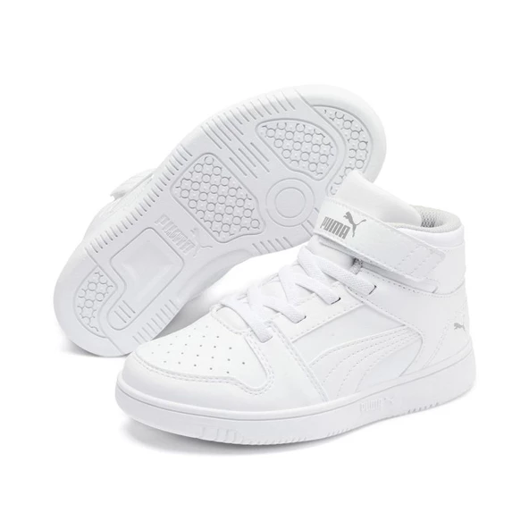 Puma Rebound Layup Sl V Ps Çocuk Beyaz Sneaker Ayakkabı 37048802 - 2