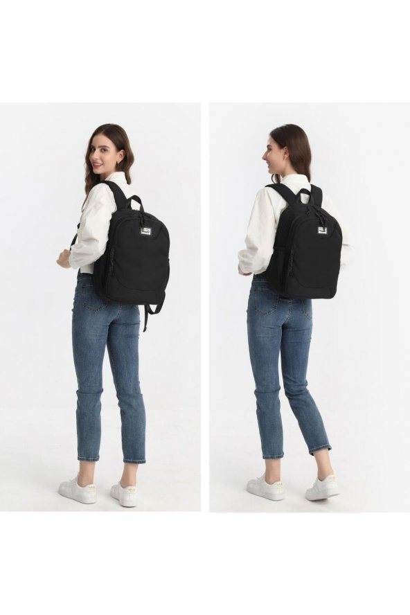 Bagacar Smart Bag 3199 Okul ve Günlük Laptop Bölmeli Sırt Çantası Petrol - 2