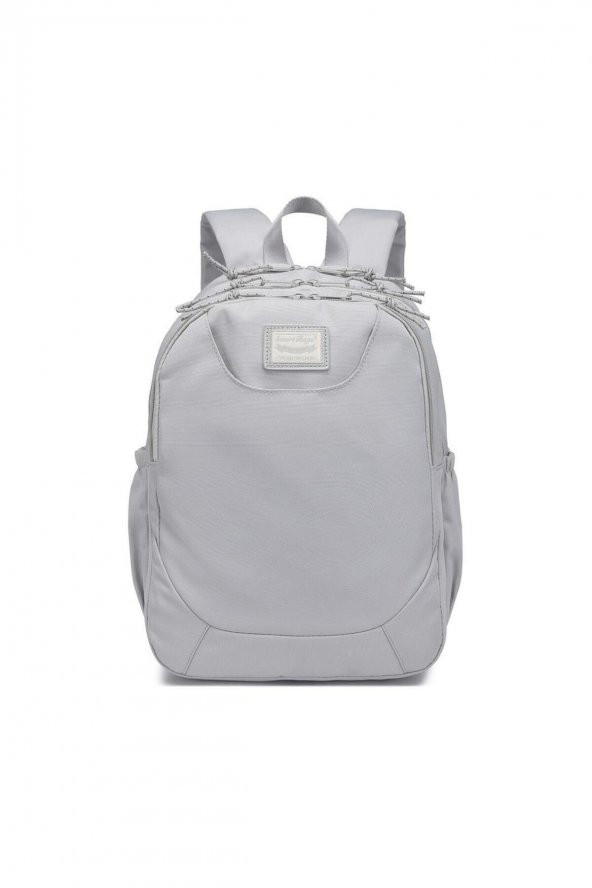 Bagacar Smart Bag 3199 Okul ve Günlük Laptop Bölmeli Sırt Çantası Açık Gri - 6