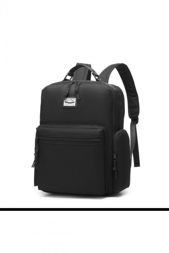 Bagacar Smart Bag 3124 Okul ve Günlük Laptop Bölmeli Sırt Çantası Siyah