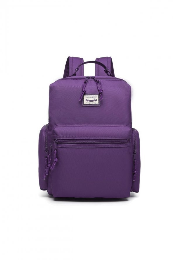 Bagacar Smart Bag 3124 Okul ve Günlük Laptop Bölmeli Sırt Çantası Mor - 5