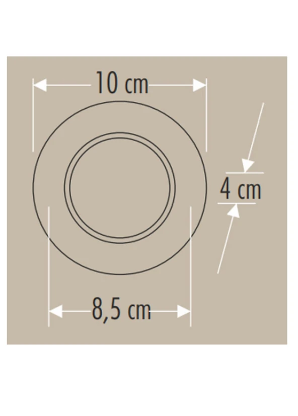 5 ADET CATA CT 5257 Beyaz Kasa Zebra Led Spot 6W 3 Renkli - Resim 3